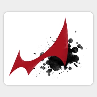 Danganronpa logo splatter red/black Sticker